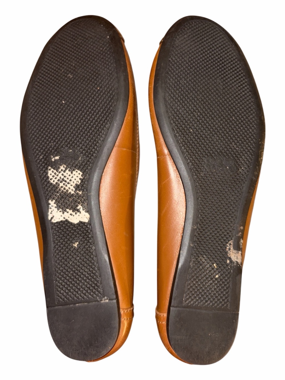 Coach Chelsea Ballet Flats 9.5 Saddle/Brass *CALLOUT - Picture 6 of 6